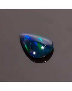 Fantastic Top Grade Quality 100% Natural Black Ethiopian Opal Pear Shape Cabochon Loose Gemstone For Making Jewelry 10X7X3 mm 1.35 Ct SN-152