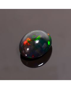 Mind Blowing Top Grade Quality 100% Natural Black Ethiopian Opal Oval Shape Cabochon Gemstone For Making Jewelry 12X10X7 mm 4.8 Ct. SN-157