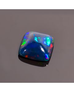 Superb Top Grade Quality 100% Natural Black Ethiopian Opal Cushion Shape Cabochon Loose Gemstone For Making Jewelry 9X9X4 mm 2.65 Ct. SN-160