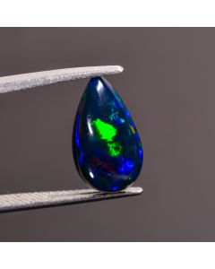 Terrific Top Grade Quality 100% Natural Black Ethiopian Opal Pear Shape Cabochon Loose Gemstone For Making Jewelry 14X8X4 mm 2.3 Ct. SN-164