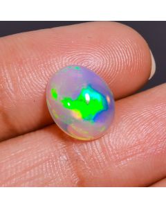 Outstanding A One Quality 100% Natural Welo Fire Ethiopian Opal Oval Shape Cabochon Loose Gemstone For Making Jewelry 11X9X4 mm 2 Cts. 