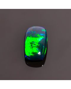 Superb Top Grade Quality 100% Natural Black Ethiopian Opal Radiant Shape Cabochon Loose Gemstone For Making Jewelry 12X6X3 mm 2.35 Ct SN-186