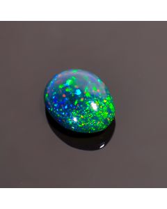 Terrific Top Grade Quality 100% Natural Black Ethiopian Opal Oval Shape Cabochon Loose Gemstone For Making Jewelry 10X7X4 mm 1.8 Ct. SN-190