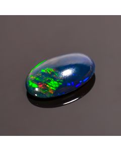 Unique Top Grade Quality 100% Natural Black Ethiopian Opal Oval Shape Cabochon Loose Gemstone For Making Jewelry 14X8X4 mm 2.75 Ct. SN-191