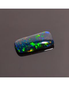 Wonderful Top Grade Quality 100% Natural Black Ethiopian Opal Radiant Shape Cabochon Gemstone For Making Jewelry 12X5X2 mm 1.05 Ct. SN-192