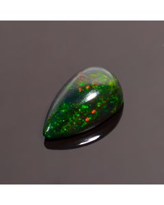 Amazing Top Grade Quality 100% Natural Black Ethiopian Opal Pear Shape Cabochon Loose Gemstone For Making Jewelry 12X7X4 mm 2.35 Ct. SN-193