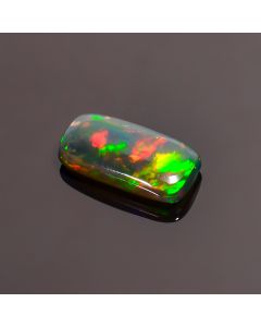 Amazing Top Grade Quality 100% Natural Black Ethiopian Opal Radiant Shape Cabochon Loose Gemstone For Making Jewelry 10X5X2mm 1.25 Ct SN-194