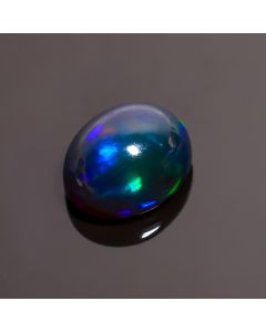 Attractive Top Grade Quality 100% Natural Black Ethiopian Opal Oval Shape Cabochon Loose Gemstone For Making Jewelry 10X8X5mm 2.75 Ct SN-195