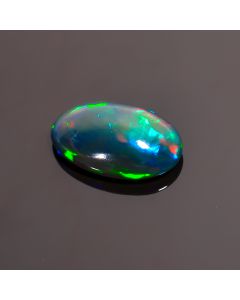 Beautiful Top Grade Quality 100% Natural Black Ethiopian Opal Oval Shape Cabochon Loose Gemstone For Making Jewelry 11X8X3 mm 1.75 Ct SN-197