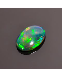 Classic Top Grade Quality 100% Natural Black Ethiopian Opal Oval Shape Cabochon Loose Gemstone For Making Jewelry 9X6X3 mm 1.55 Ct. SN-198