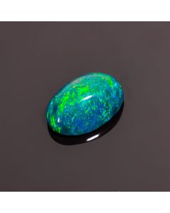 Dazzling Top Grade Quality 100% Natural Black Ethiopian Opal Oval Shape Cabochon Loose Gemstone For Making Jewelry 12X7X3 mm 2.05 Ct. SN-199