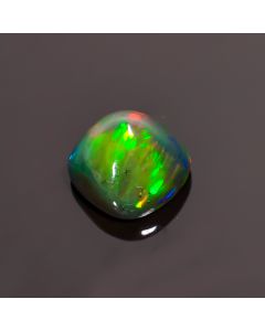 Fabulous Top Grade Quality 100% Natural Black Ethiopian Opal Cushion Shape Cabochon Loose Gemstone For Making Jewelry 9X9X7mm 3.25 Ct SN-203