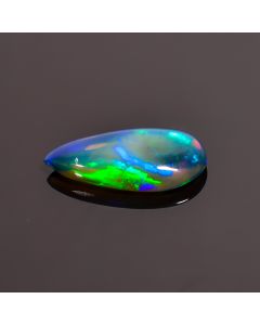 Splendid Top Grade Quality 100% Natural Black Ethiopian Opal Pear Shape Cabochon Loose Gemstone For Making Jewelry 16X7X3 mm 2.65 Ct. SN-216