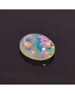 Unique Top Grade Quality 100% Natural Welo Fire Ethiopian Opal Oval Shape Cabochon Loose Gemstone For Making Jewelry 12X10X4 mm 3 Cts. 