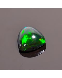 Superb Top Grade Quality 100% Natural Black Ethiopian Opal Heart Shape Cabochon Loose Gemstone For Making Jewelry 10X10X5 mm 2.65 Ct. SN-248