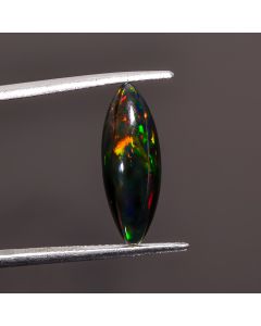 Unique Top Grade Quality 100% Natural Black Ethiopian Opal Marquise Shape Cabochon Loose Gemstone For Making Jewelry 18X6X4 mm 2.3 Ct SN-361