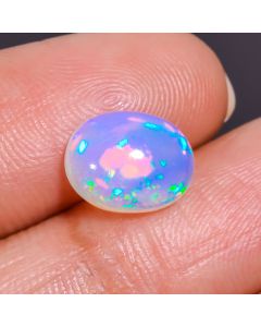 Fantastic A One Quality 100% Natural Welo Fire Ethiopian Opal Oval Shape Cabochon Loose Gemstone For Making Jewelry 10X8X4 mm 1.5 Cts. 