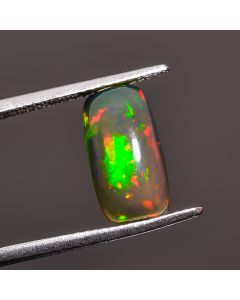 Immaculate Top Grade Quality 100% Natural Black Ethiopian Opal Radiant Shape Cabochon Gemstone For Making Jewelry 13X7X4 mm 2.35 Ct. SN-376