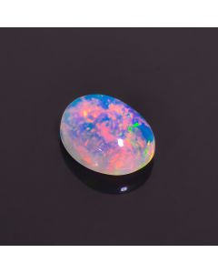 Gorgeous Top Grade Quality 100% Natural Welo Fire Ethiopian Opal Oval Shape Cabochon Loose Gemstone For Making Jewelry 10X8X4mm 1.5 Cts 