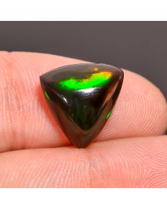 Classic Top Grade Quality 100% Natural Black Ethiopian Opal Heart Shape Cabochon Loose Gemstone For Making Jewelry 12X11X5 mm 3.15 Ct SN-382