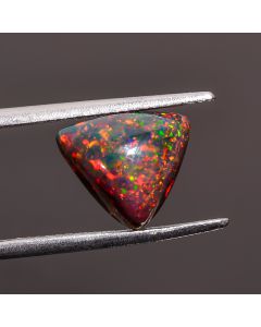 Wonderful Top Grade Quality 100% Natural Black Ethiopian Opal Triangle Shape Cabochon Gemstone For Making Jewelry 11X9X5 mm 2.4 Ct. SN-393