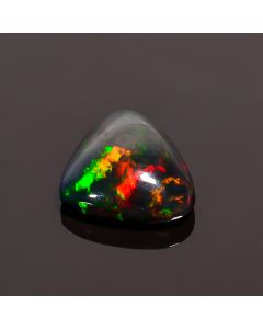 Stunning Top Grade Quality 100% Natural Black Ethiopian Opal Heart Shape Cabochon Loose Gemstone For Making Jewelry 12X14X5 mm 3.6 Ct SN-419