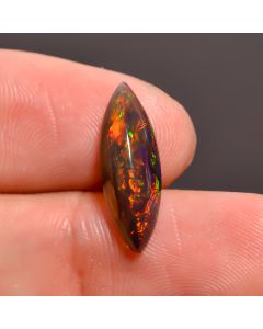 Attractive Top Grade Quality 100% Natural Black Ethiopian Opal Marquise Shape Cabochon Gemstone For Making Jewelry 18X6X5 mm 2.3 Ct. SN-427