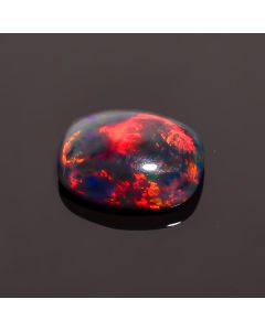 Excellent Top Grade Quality 100% Natural Black Ethiopian Opal Radiant Shape Cabochon Gemstone For Making Jewelry 12X10X5 mm 2.55 Ct. SN-432