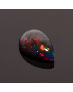 Fabulous Top Grade Quality 100% Natural Black Ethiopian Opal Pear Shape Cabochon Loose Gemstone For Making Jewelry 14X9X5 mm 3.75 Ct. SN-435