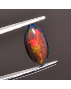 Immaculate Top Grade Quality 100% Natural Black Ethiopian Opal Marquise Shape Cabochon Gemstone For Making Jewelry 12X6X3 mm 1.3 Ct. SN-469