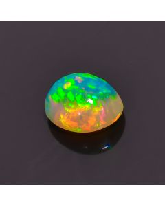 Classic Top Grade Quality 100% Natural Welo Fire Ethiopian Opal Oval Shape Cabochon Loose Gemstone For Making Jewelry 10X9X5 mm 2.5 Cts 