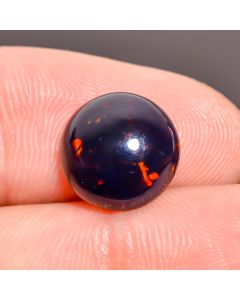 Amazing Top Grade Quality 100% Natural Black Ethiopian Opal Round Shape Cabochon Loose Gemstone For Making Jewelry 11X11X4 mm 2.35 Ct SN-508