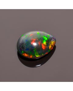 Outstanding Top Grade Quality 100% Natural Black Ethiopian Opal Pear Shape Cabochon Gemstone For Making Jewelry 13X10X6 mm 3.15 Ct. SN-512