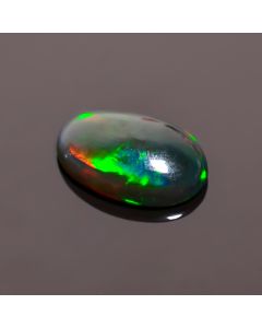 Tempting Top Grade Quality 100% Natural Black Ethiopian Opal Oval Shape Cabochon Loose Gemstone For Making Jewelry 13X8X4 mm 2.45 Ct. SN-520