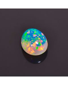 Beautiful Top Grade Quality 100% Natural Welo Fire Ethiopian Opal Oval Shape Cabochon Loose Gemstone For Making Jewelry 10X8X5mm 2 Cts 