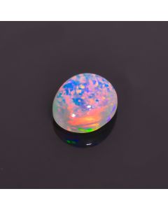 Excellent A One Quality 100% Natural Welo Fire Ethiopian Opal Oval Shape Cabochon Loose Gemstone For Making Jewelry 10X8X4 mm 1.5 Cts. 