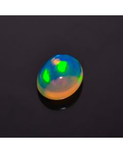 Dazzling Top Grade Quality 100% Natural Welo Fire Ethiopian Opal Oval Shape Cabochon Loose Gemstone For Making Jewelry 11X9X6mm 2.5 Cts 