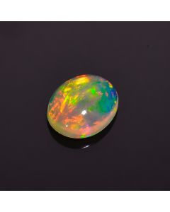 Excellent Top Grade Quality 100% Natural Welo Fire Ethiopian Opal Oval Shape Cabochon Loose Gemstone For Making Jewelry 11X9X4 mm 2 Cts 