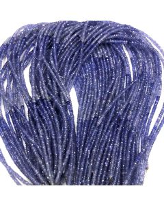 Natural Tanzanite Shaded Rondelle Faceted Beads 3 mm 7.5 Garm Tanzanite Round Shape Beads, Tanzanite Beads, Tanzanite Briolettes Beads, Tanzanite Gemstone