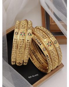 Shining Diva Fashion Set of 6 Latest Premium Quality Brass Bangles For Women 